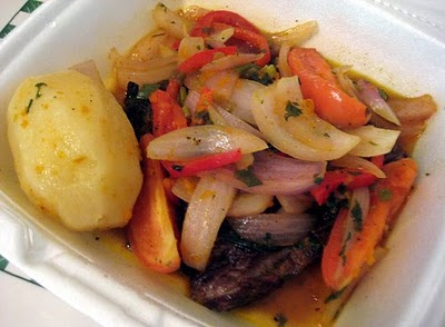 bistec ala chorrillana